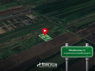 ที่ดิน 1 ไร่ เลียบคลอง 12 ตำบล หนองสามวัง อำเภอ หนองเสือ ปทุมธานี