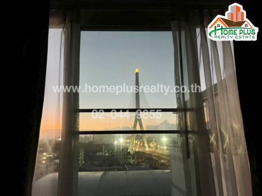 คอนโด คอนโดชาโตว์อินทาวน์พระราม 8 ห้องริม วิวสะพานพระราม8 (Chateau In Town Rama8) ใกล้MRTบางยี่ขัน