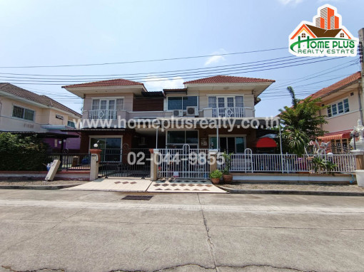 บ้านแฝด โครงการบ้านดุสิตบุรี บางบัวทอง ใกล้ตลาดสมบัติบุรี (ขายพร้อมผู้เช่า)