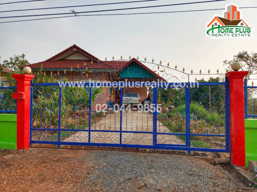 ที่ดินพร้อมรีสอร์ทและบ้านเดี่ยว1หลังตรงข้ามปั้มน้ำมันแสนจันทร์อำเภอสามชัย กาฬสินธุ์ เนื้อที่ 1 ไร่ 2 งาน 58.0 ตารางวา