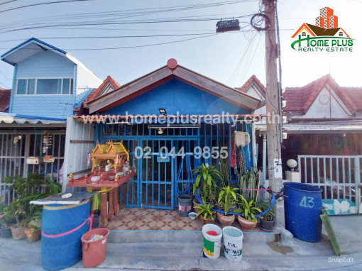 ทาวน์โฮม ทาวน์เฮ้าส์ชั้นเดียว หมู่บ้านพีเค แลนเฮ้าส์ (พี เค 9) ใกล้ตลาดสยามไนท์มาร์เก็ต