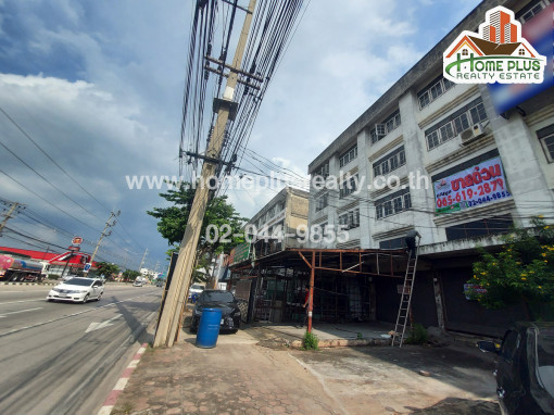 อาคารพาณิชย์ อาคารพาณิชย์ 4 ชั้นครึ่ง ติดถนนลำลูกกา ปทุมธานี (เยื้องตลาดบ้านฟ้ามาร์เช่)