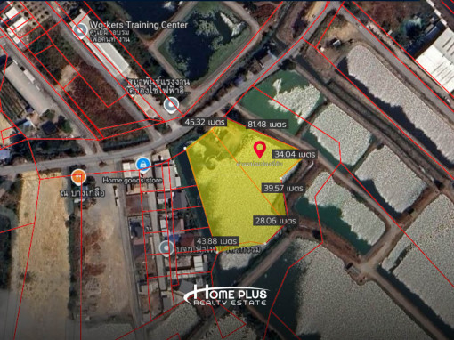 ที่ดิน ที่ดินใกล้โรงเรียนวัดบางเกลือ ซอยวัดบางเกลือ อำเภอบางปะกง ฉะเชิงเทรา เนื้อที่ 5 ไร่