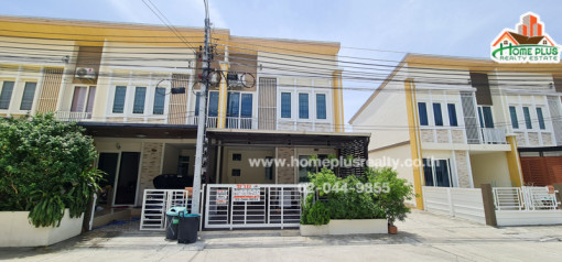 ทาวน์โฮม หมู่บ้านโกลเด้นทาวน์ ชัยพฤกษ์-วงแหวน (หลังริม) ใกล้รพ.ไทรน้อย